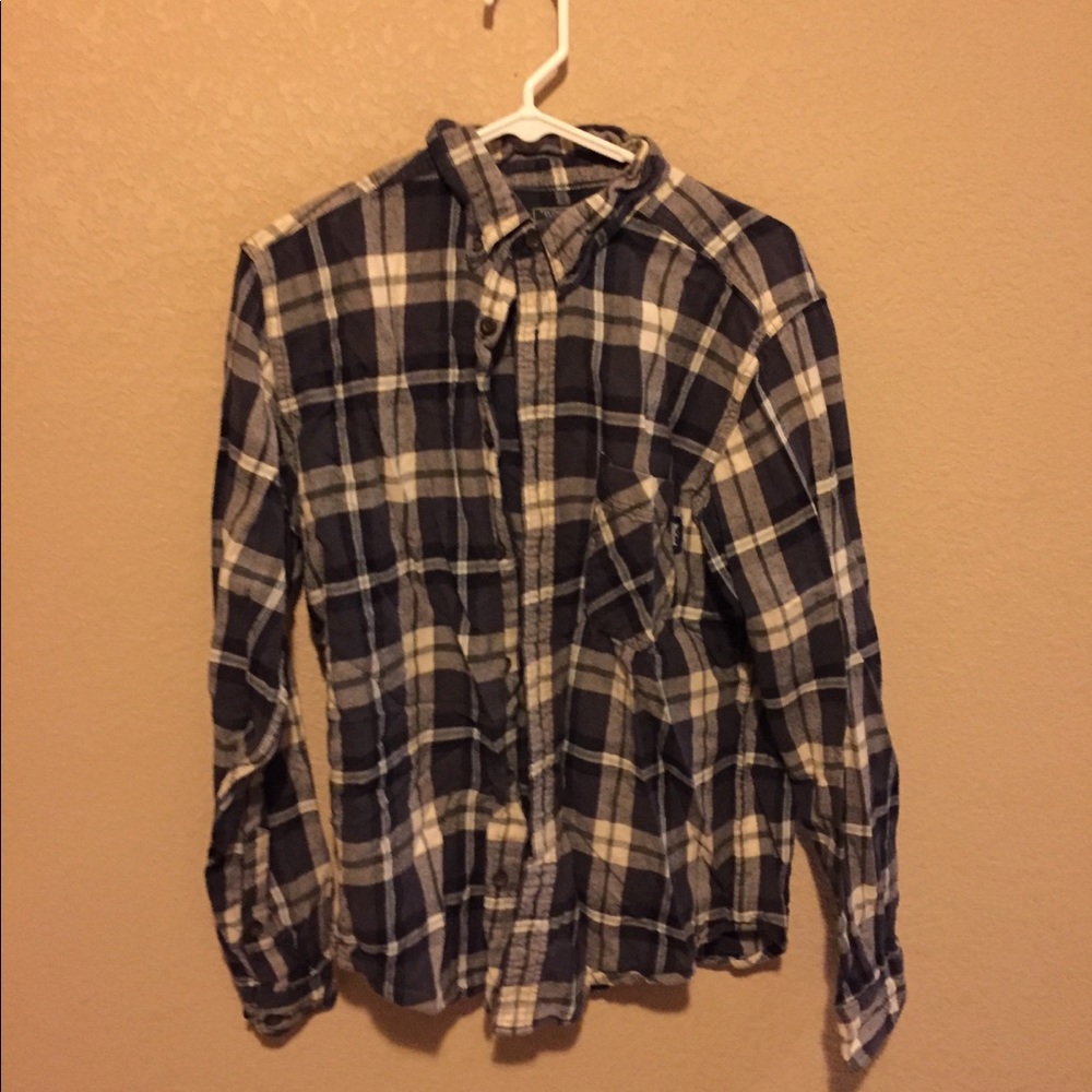 Wool rich Blue Flannel